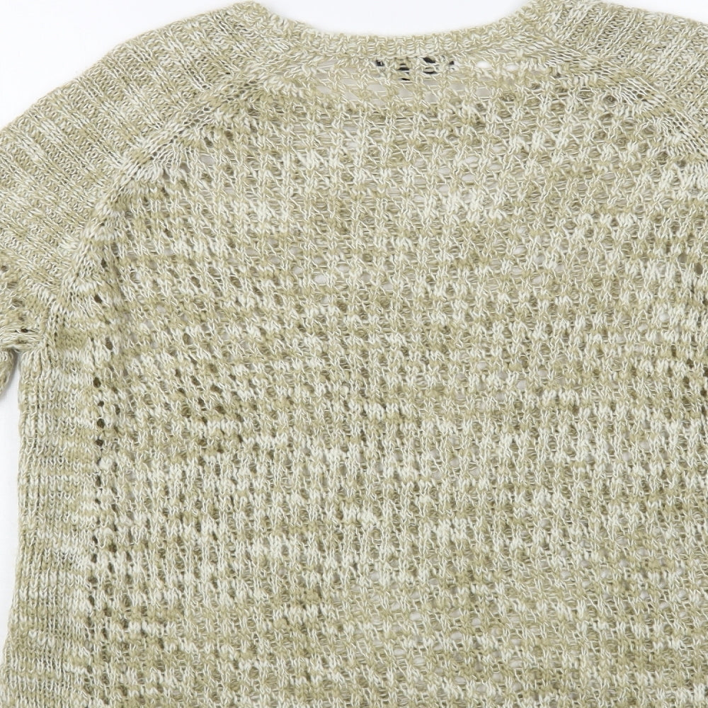 Womens UK Size 10 Topshop Beige Pullover Jumper