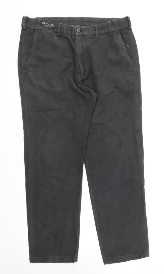 Womens UK Size 36 in Marks and Spencer Regular Fit Chino Grey Trousers