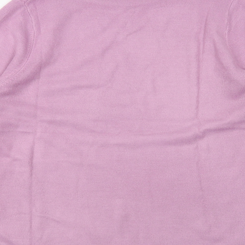 Womens UK Size 10 Marks and Spencer Purple Pullover Jumper