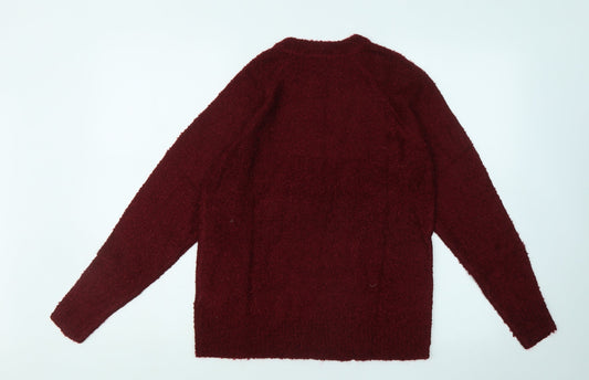 Womens UK Size 8 Studio Red Pullover Jumper