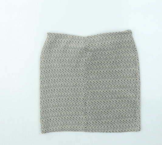 Atmosphere Womens Multicoloured Geometric Cotton Mini Skirt Size 4