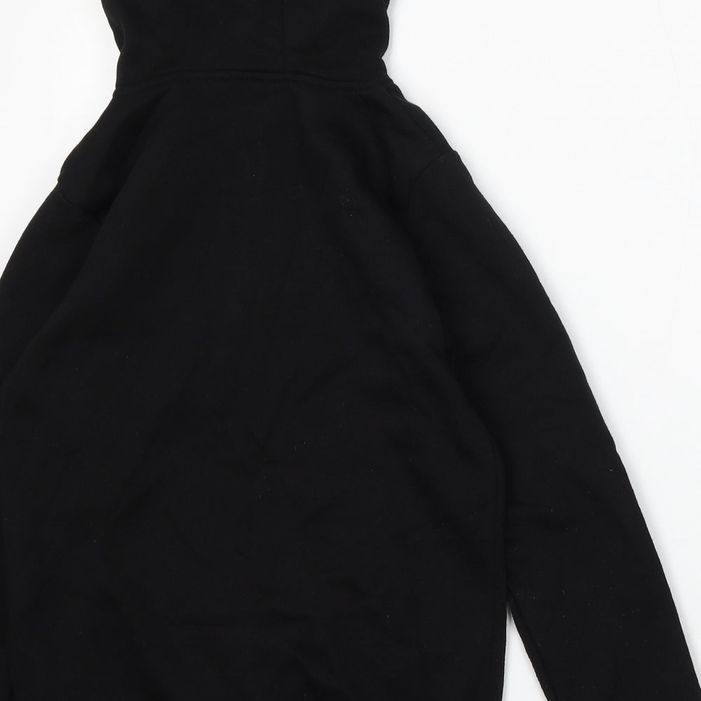 Primark Mens Black Polyester Full Zip Hoodie Size XS - 2XS