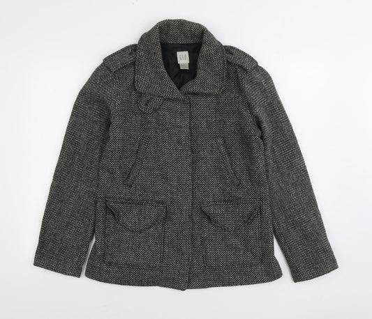 Womens UK Size 12 Gap Grey Overcoat