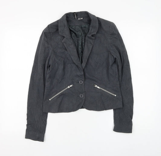 Womens UK Size 12 H&M Grey Jacket