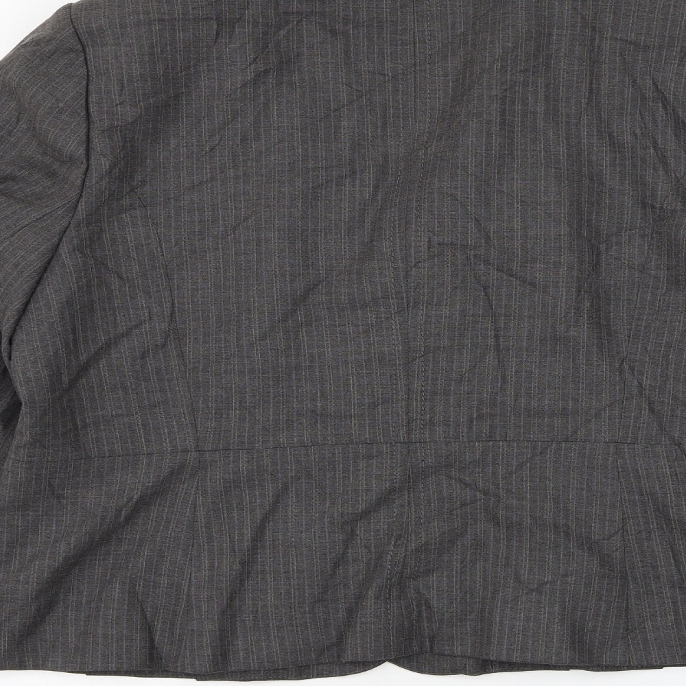 Autonomy Womens Grey Jacket Blazer Size 18 Button