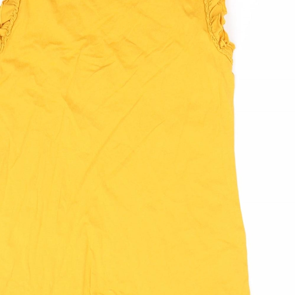 Womens UK Size 8 Falmer Heritage Yellow Jersey Tank