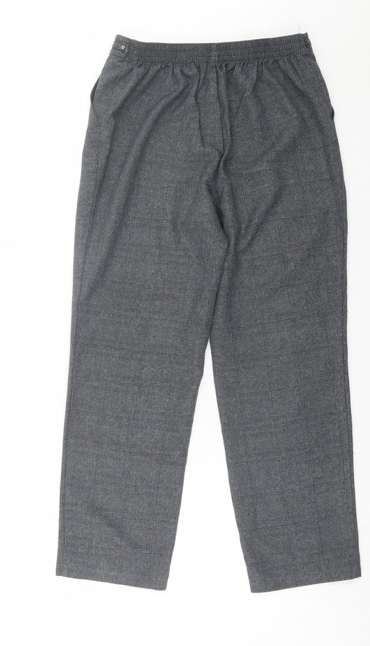 Womens UK Size 12 Marks and Spencer Regular Fit Grey Trousers