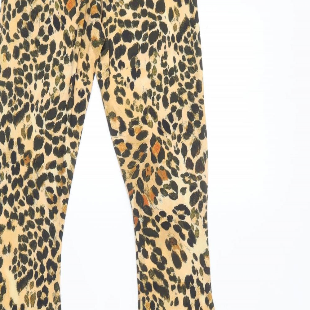 Womens UK Size 6 PRETTYLITTLETHING Regular Fit Brown Trousers