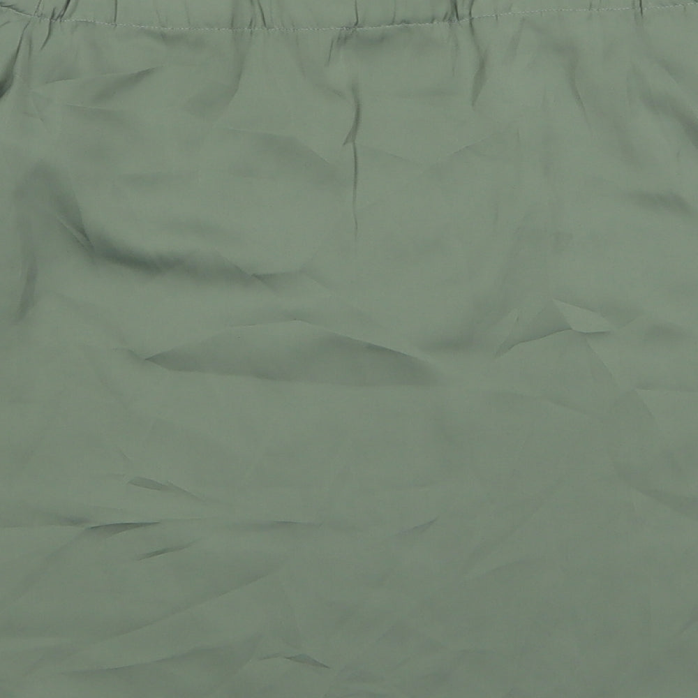 Womens UK Size 10 Warehouse Green Basic Blouse