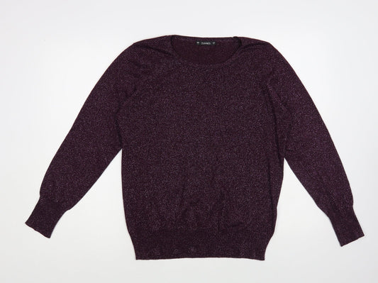 Womens UK Size L Dunnes Stores Purple Pullover Jumper