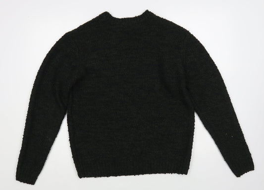 Primark Womens Green Crew Neck Acrylic Pullover Jumper Size S