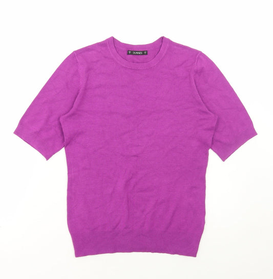 Womens UK Size S Dunnes Stores Purple Pullover Jumper