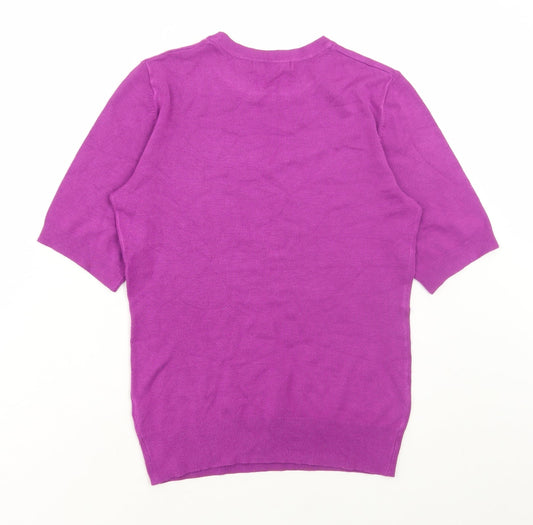Womens UK Size S Dunnes Stores Purple Pullover Jumper