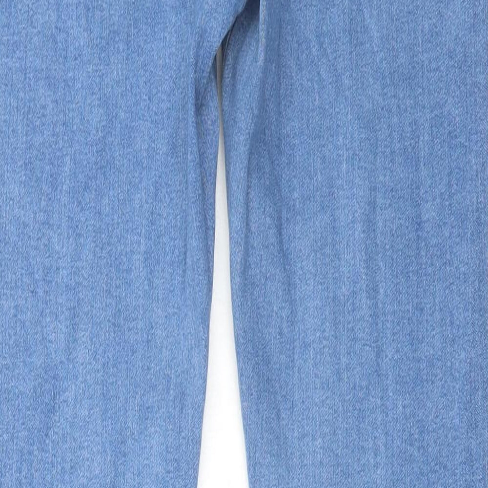 ASOS Womens Blue Cotton Skinny Jeans Size 28 in L31 in Regular Button