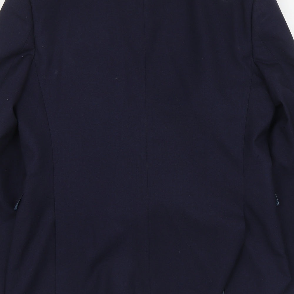 Mens UK Size L Burton Menswear Regular Blue Suit Jacket