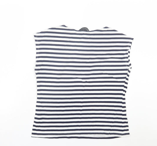 Womens UK Size 12 Dorothy Perkins Blue Basic T-Shirt