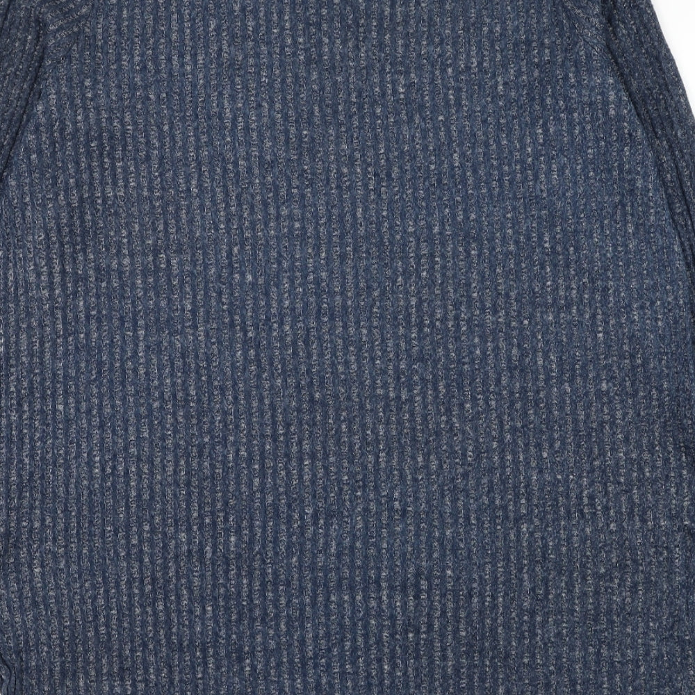 Womens UK Size L Preworn Blue Pullover Jumper