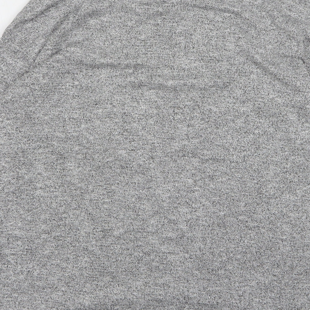 TU Womens Grey Round Neck Viscose Pullover Jumper Size 10