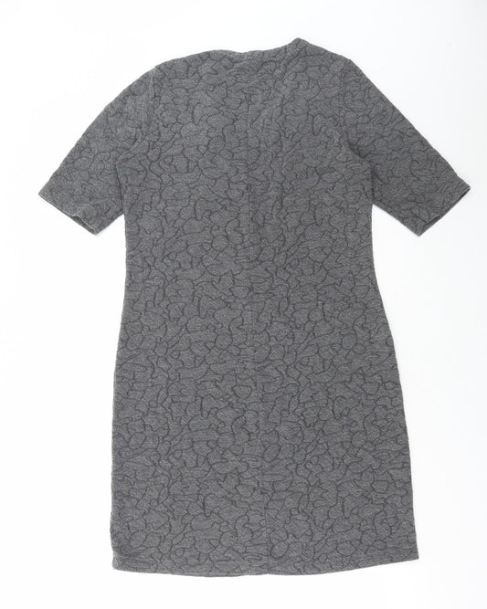 Sandwich Womens Grey Polyester A-Line Size M V-Neck Pullover