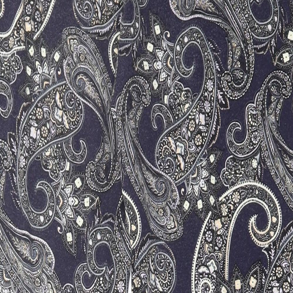 Womens UK Size L Oasis Regular Fit Cropped Blue Trousers