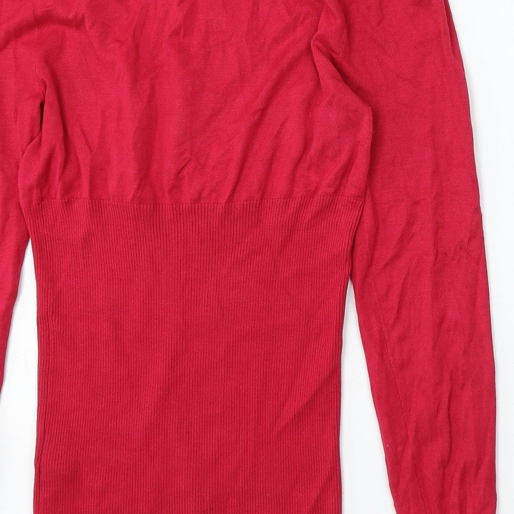 Womens UK Size 14 Debenhams Red Pullover Jumper