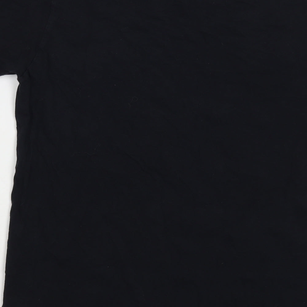 Mens UK Size M Gildan Black T-Shirt