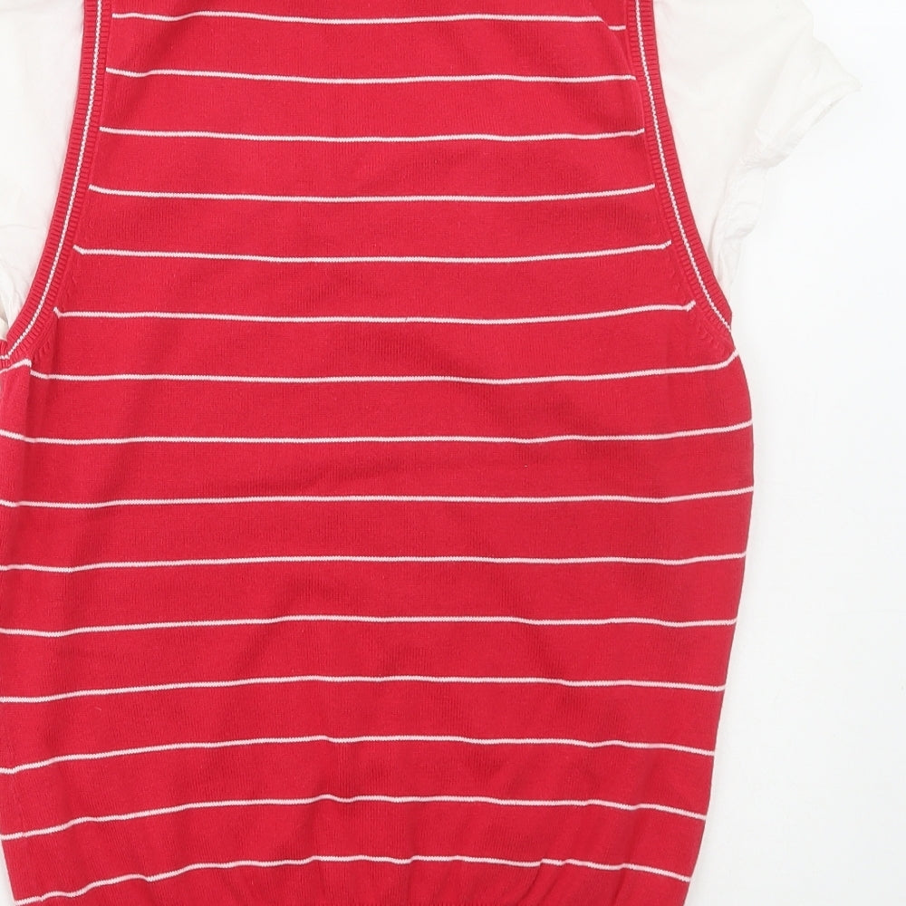 Womens UK Size 14 Oasis Red Vest Jumper