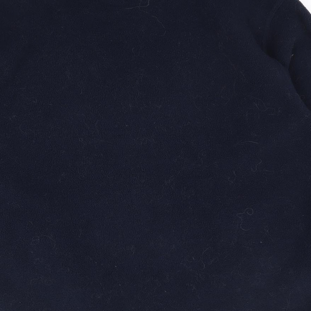 Uneek Mens Blue Polyester Full Zip Sweatshirt Size S