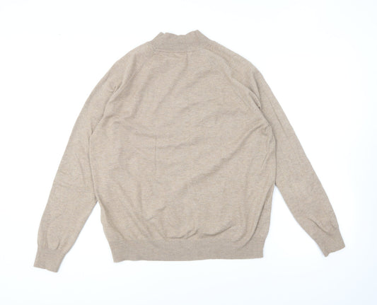 Primark Womens Brown High Neck Polyester Pullover Jumper Size L
