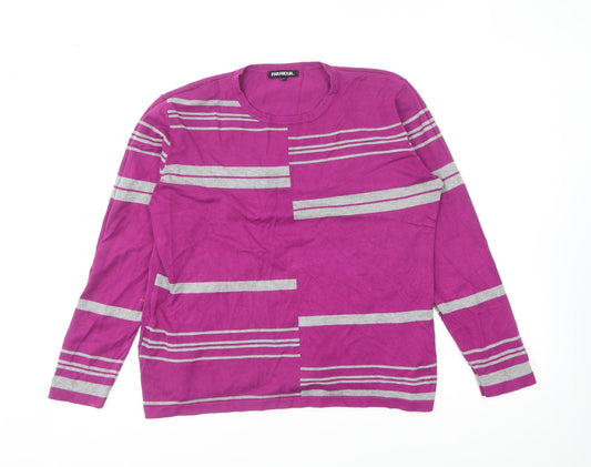 Womens UK Size XL Paramour Purple Pullover Jumper