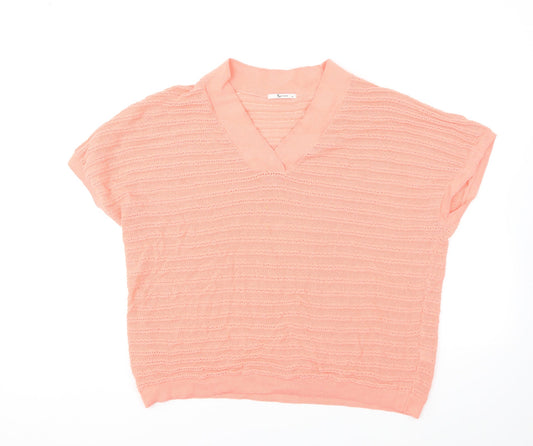 Womens UK Size 16 TU Orange Pullover Jumper
