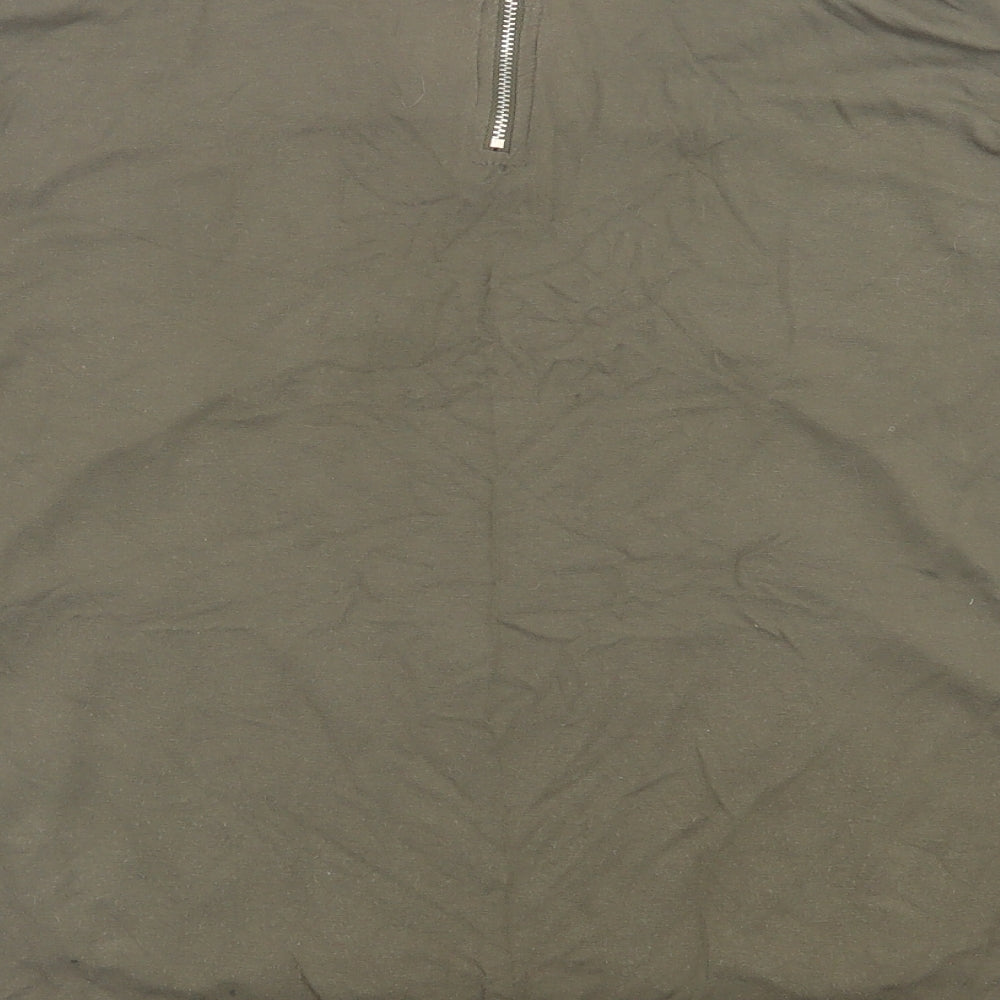 Womens UK Size 12 Select Green Basic T-Shirt