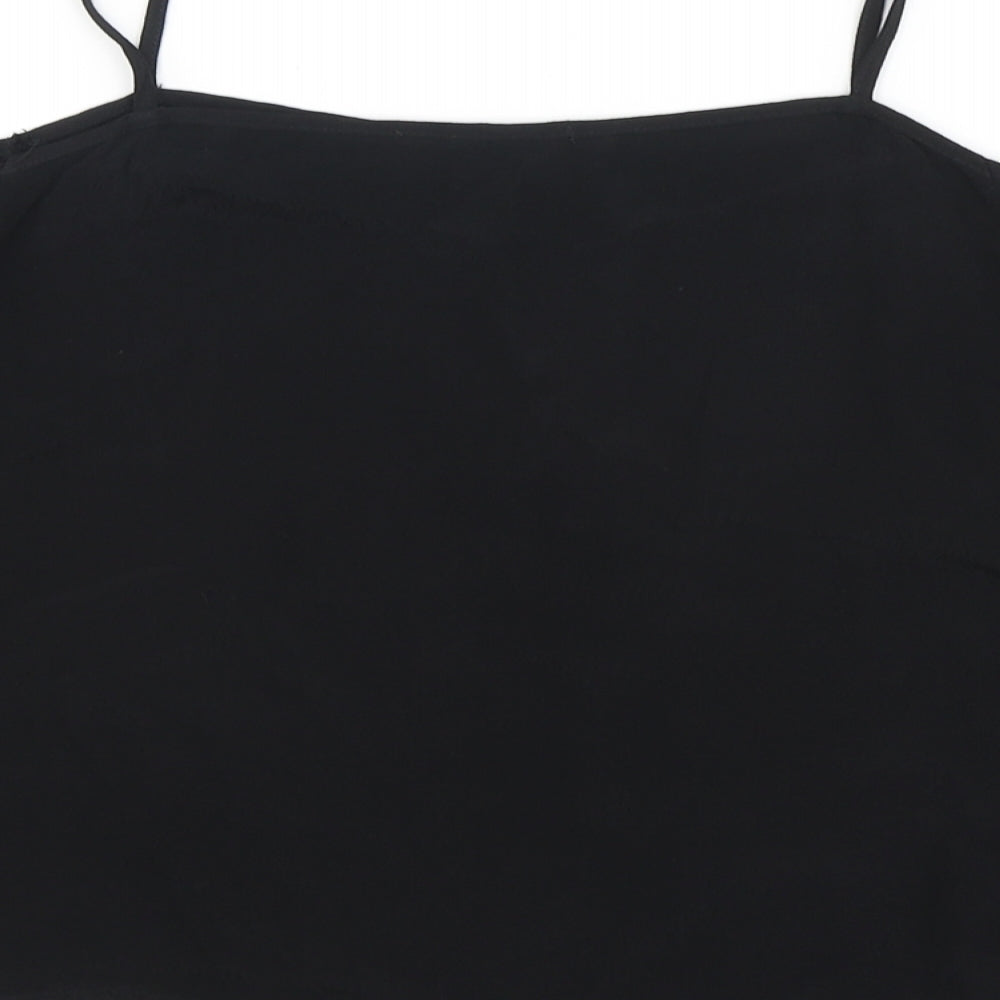 Womens UK Size S Forever21 Black Basic Blouse