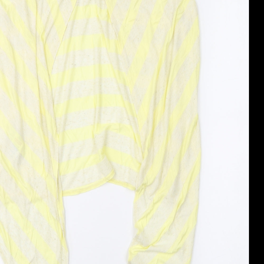 Womens UK Size 14 New Look Yellow Basic T-Shirt