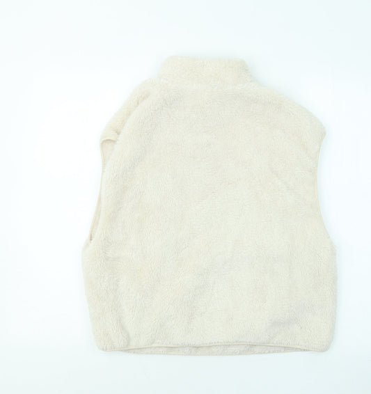 Divided by H&M Womens Beige Gilet Jacket Size S Zip