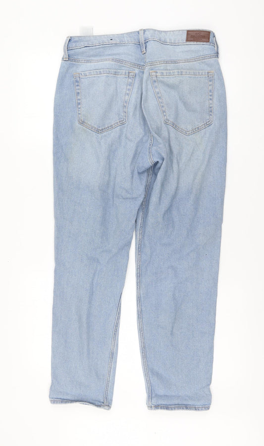 Hollister Womens Blue Cotton Boyfriend Jeans Size 29 L27 in Regular Button