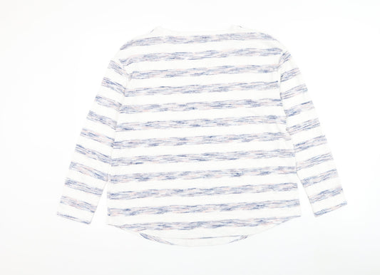 Womens UK Size 14 Marks and Spencer White Pullover Jumper