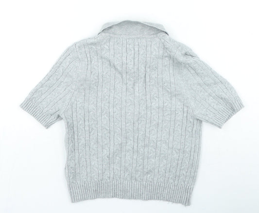 Womens UK Size S Pull&Bear Grey Pullover Jumper
