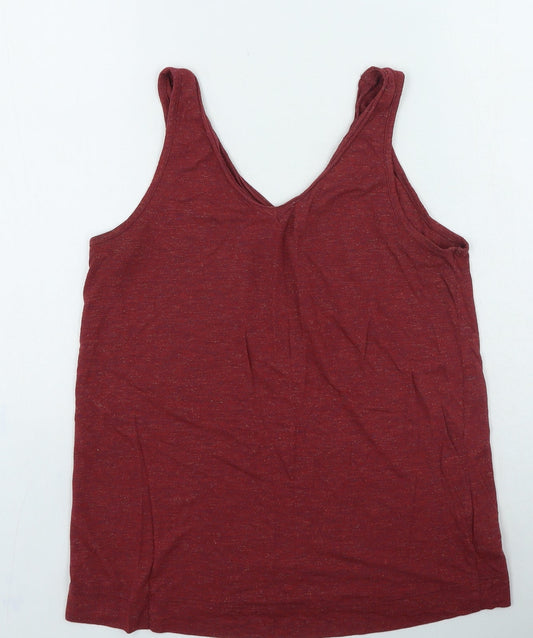 Womens UK Size 12 NEXT Red Camisole T-Shirt