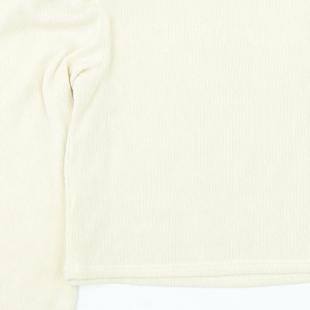 Womens UK Size S Zara Beige Pullover Jumper