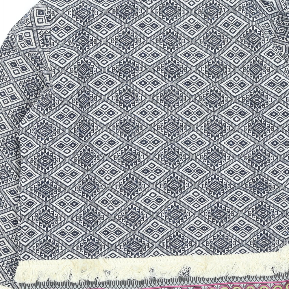 Shein Womens Multicoloured Geometric Jacket Size XS