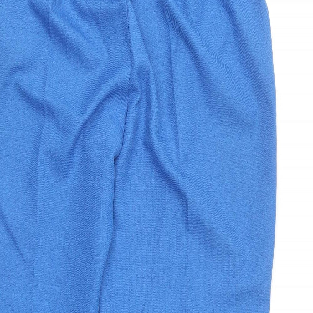 Emma Collection Womens Blue Polyester Trousers Size 16 L20.5 in Regular
