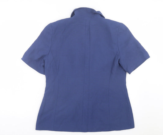 Klass Womens Blue Jacket Size 14 Button