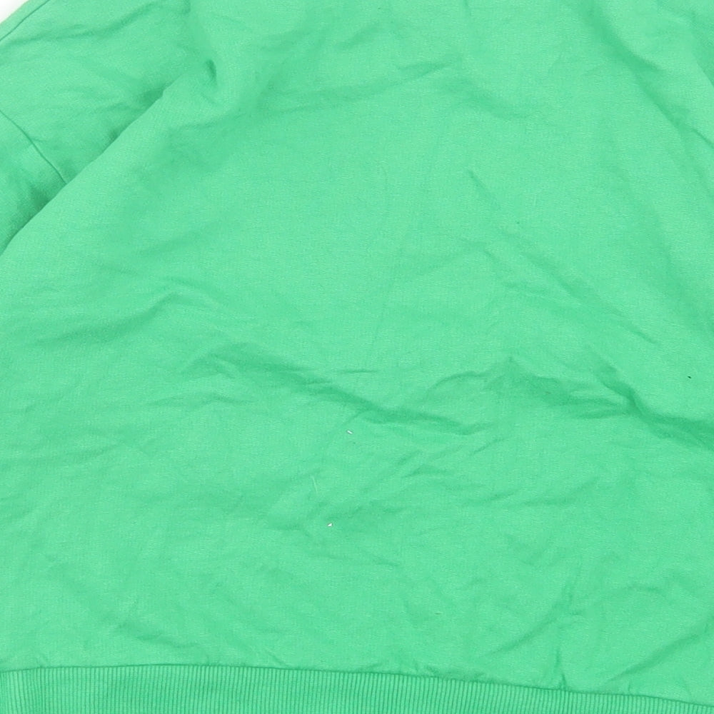 Dunnes Stores Girls Green Cotton Pullover Sweatshirt Size 7 Years Pullover - Today is my lucky day