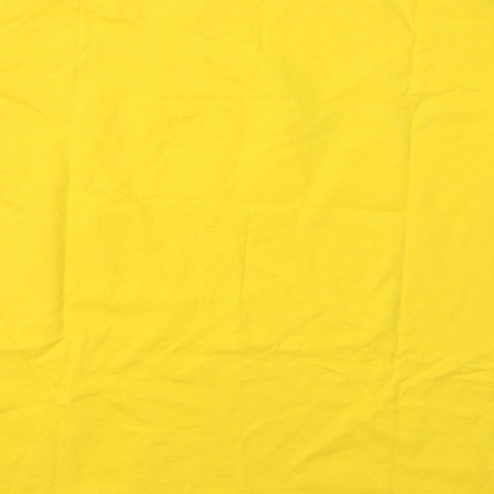 Fruit of the Loom Boys Yellow Cotton Basic T-Shirt Size 14-15 Years Round Neck - Boost Hockey Academy