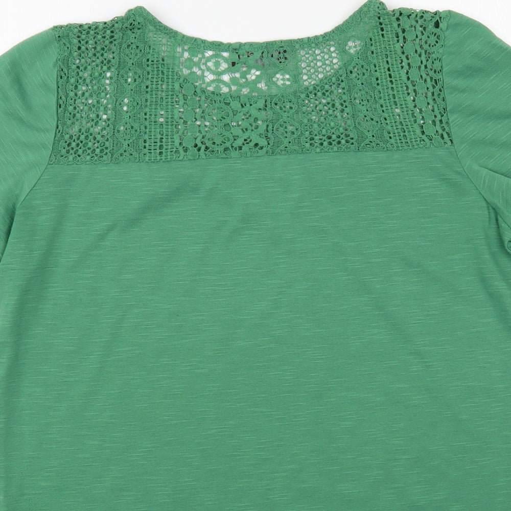 Womens UK Size L Klass Green Basic Blouse