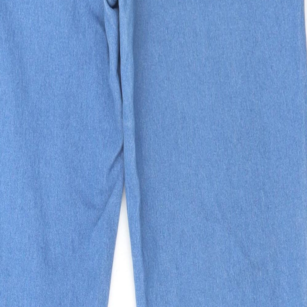 Denim & Co. Womens Blue Cotton Skinny Jeans Size 10 L28 in Regular Zip