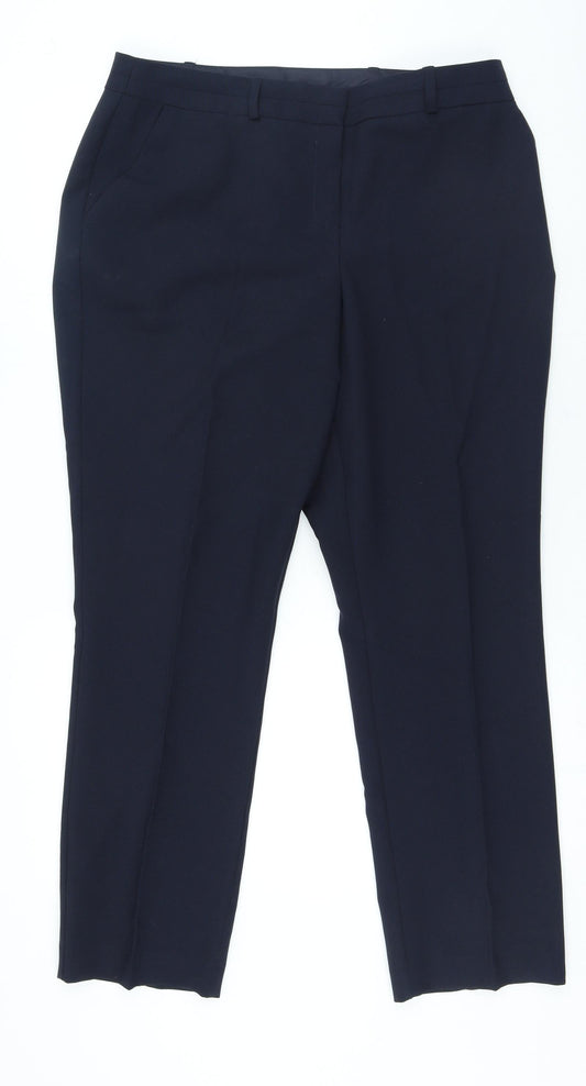 Womens UK Size 14 Dunnes Stores Regular Fit Blue Trousers