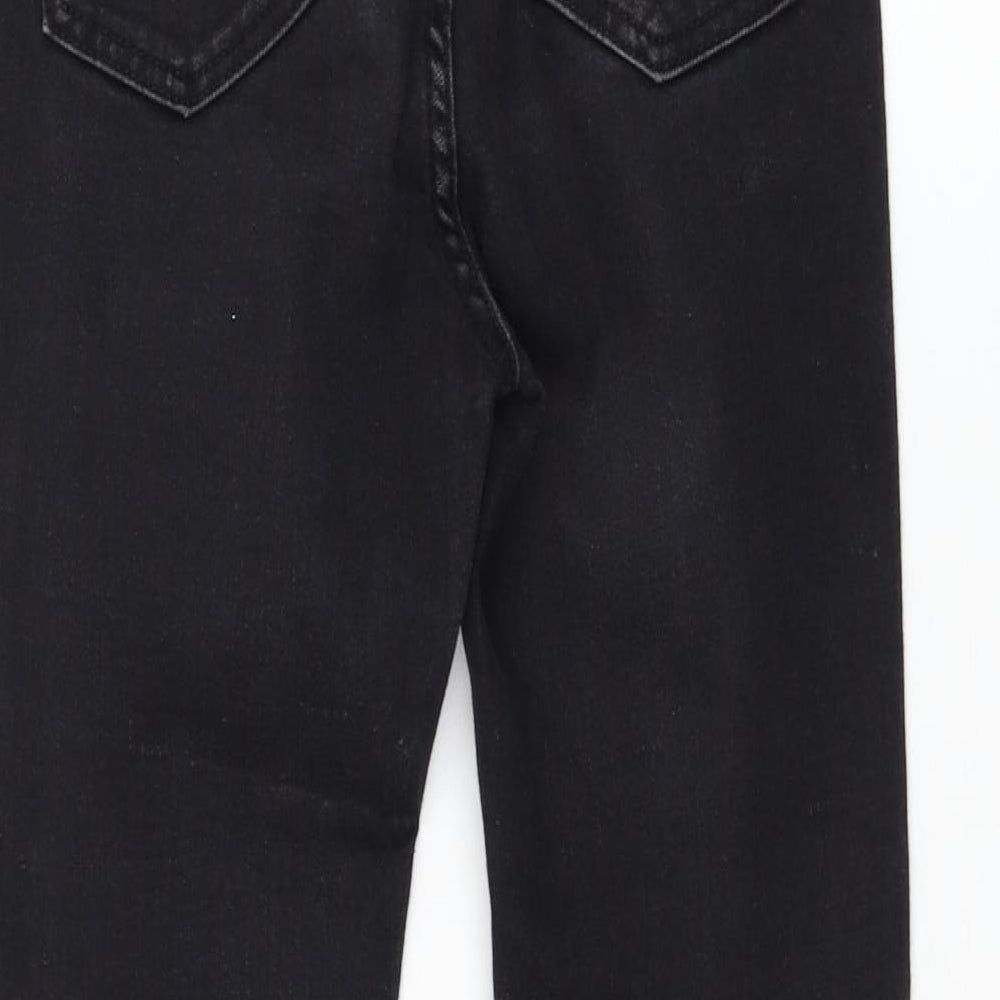 Peacocks Womens Black Cotton Skinny Jeans Size 8 L25 in Regular Zip