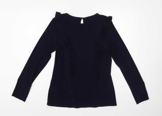 Womens UK Size 14 Dorothy Perkins Blue Basic Blouse